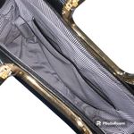 Womens Boutique Tote Bag Purse Shoulder Bag Handbag Black Handle and Crossbody Photo 10