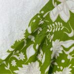 Ava & Viv  Linen Blend Floral Print V Neck Short Sleeve‎ Top Plus Photo 13