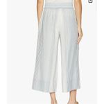 Splendid  blue striped wide leg pull on pants size m Photo 1