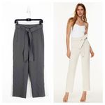 Aritzia Wilfred Tie-Front Pants Size 0 High Rise Belted Trousers Straight Leg Photo 1