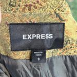 EXPRESS Women's Vintage Y2K Green Paisley Corduroy Coat Size 8- RARE! Photo 11