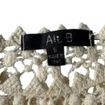 ALT. B Crochet Tank Top Sleeveless Ombre Beige Green Festival Beach Coverup Y2K Tan Photo 5