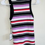 Laundry by Shelli Segal NWT Striped Knit Tank Top Scallop Hem Size Small Photo 4