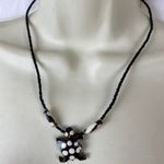Tortoise Boho Beaded Necklace Brown Photo 0