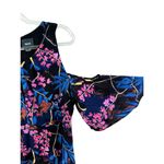 Maeve Anthropologie  Floral ELIA OPEN-SHOULDER DRESS Bell Flutter‎ Sleeve Size 14 Photo 3