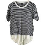 J.Crew  Striped Bodysuit Top Nautical Casual Layering Tee‎ Shirt L Photo 0