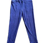 Betabrand  XL Powerdown Skinny Purple Print Yoga Slacks Pants Stretch Leggings Photo 0