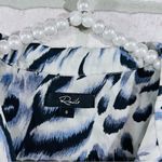 Rails Rebel Ivory Snow Leopard Long Sleeve Button Down Blouse Size S Photo 8