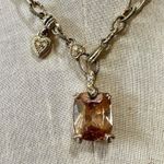 Vintage rhinestone pendant necklace Photo 1