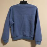 Everlane ReNew Teddy Sherpa Oversized Crew Sweatshirt Pullover Blue- Size Small Photo 4