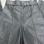 Bardot  Black Vegan Leather Straight Leg Pants Size 4 NWT Photo 7