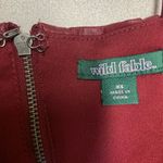 Wild Fable Red faux leather mini dress size XS bodycon sleeveless maroon zipper Photo 10