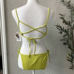 Time And Tru Women’s Lime Green Two Piece Tie Bikini Swimsuit NEW Photo 1