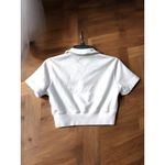 Abercrombie & Fitch Abercrombie Fitch XS Soft AF Collection Cropped Polo Shirt White Short Sleeve Photo 3