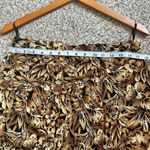 🦋 JH Collectibles Vintage Brown Yellow Floral Midi Skirt Size 14 Photo 3