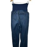 Indigo Blue  Maternity Full Panel Straight Fit Medium Rinse Jeans Women's 1X Photo 3