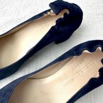 Everlane  NWOB The Day Heel Suede Block Heel Pumps‎ Navy Blue Shoes 5.5 Photo 1