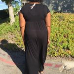 JCPenney Black Maxi Dress Size L Photo 5