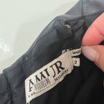 Amur Black Amari Faux Leather Crop Top Size 2 US $298 Photo 4