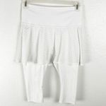 Athleta A-Game 2-In-1 White Skirt Leggings, Size Small Photo 0