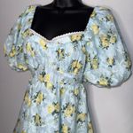 Altar'd State Floral Puffy Sleeve Peasant Babydoll Flowy Dress Fairy Coquette Photo 3