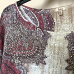 Reba  Top Attached Poncho Large Western Boho Rhinestone Stretchy Made in USA Photo 3