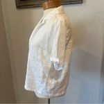 Joie  White 100% Linen Short Sleeve Button Down Top Women’s Size Small Photo 2
