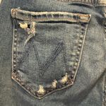 MOTHER The Insider Step Chew Hem Jeans in Dancing on Coals size 25 Blue Photo 6