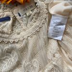 Taylor & Sage Long Sleeved Lace Overlay Blouse | MEDIUM | Photo 6