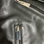 ANINE BING Lamb Leather Black Moto Biker Jacket Size XS Photo 8