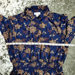 Morgan Taylor  Blue Floral Button Front Tiered Dress Photo 4