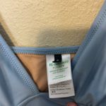 J.Crew  Long Torso Vneck Ruched Powder Blue One Piece Swimsuit‎ Size 14 Photo 2