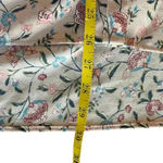 Wonderly Blush Pink Floral Boho Button Up Blouse XL 3/4 Sleeves Lightweight Photo 7