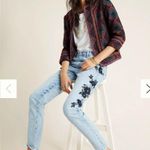Driftwood  Gizelle Embroidered Girlfriend Light Wash Jeans Photo 0