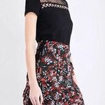 Maje Jerkita Floral-Print Crepe Mini Skirt in Imprime Photo 0