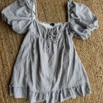 Majorelle  Revolve Clementine blue & white gingham puff sleeve milkmaid minidress Photo 1