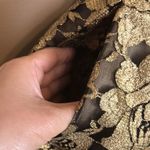 Theia Women’s Floral Gold Black Metallic Mesh Sleeveless Formal A Photo 3