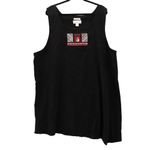 Black Snowman Vintage Christmas Holiday Granny Party Cottage Dress Plus 22W Photo 1