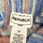 FOR THE REPUBLIC  3X Wide Leg Striped Boho Pant Pullon Beachy Vacay Cover Up READ Photo 2