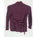 Banana Republic  Cardigan Sweater Medium Shawl‎ Collar Maroon Cotton Blend Photo 1