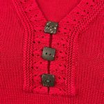Hasting & Smith  (Petites) V Neck Sweater with Button Detail-PL Photo 1