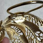 Vintage Jeri Lou Gold Feather Scarf Clip Charm Photo 3