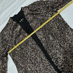 Sam Edelman Women’s Brown Sequin Evening Blazer Jacket With Pockets Sz L Large Photo 9