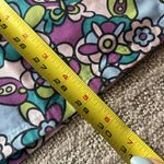 Carols Scrub Top Womens Medium Multicolor Butterflies Flowers Floral Nurse Purple Photo 4