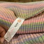 Daily Practice by Anthropologie Ribbed long sleeve stripe Sweater midi Dress S Pink Photo 9