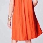 JJill Love Linen Zinnia Orange Button Front Shirt Dress Size M Lagenlook Size M Photo 1