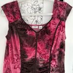Cato Y2k vintage velvet burnout touched blouse Photo 0