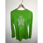 Victoria's Secret  PINK Lime Green Y2K Style Long Sleeve Size Medium‎ Photo 1