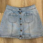 Brandy Melville denim mini skirt women’s size 27 100% cotton Photo 0