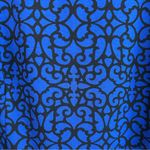 Croft & Barrow NWT  Blue/Black Geometric Lace Long Sleeve Sheath Dress Size Large Photo 6